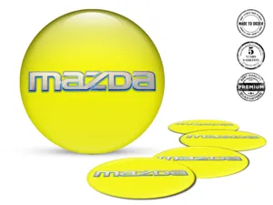 Mazda Felgensticker Auto Logo Stilvolle Harz-Embleme